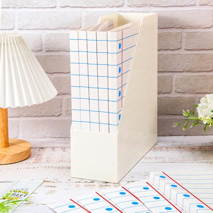 Whaline 24 Pack Back to School File Folders Letter Size Notebook Line File Pockets with 1/3 Cut Tab for Home Office Classroom Supplies, 8.9 x 11.6 Inch - style: Notebook