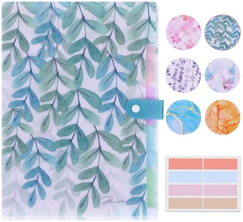Forest Series Expanding File Folder Stylish Funky Cute Retro Document Organizer with Natural Scenes for Students,Teachers & Freelancers - Green Jungle - color: Nature/Green Jungle