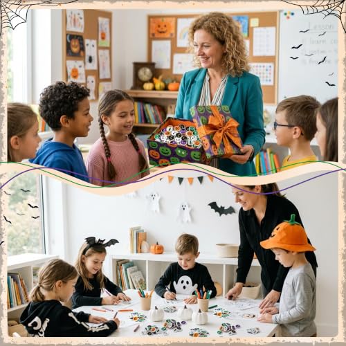 Halloween Character Mini Erasers for Kids Students Bulk Party Favors | 60P Pumpkin Black Cat Fun Pencil Erasers School Classroom Home Rewards Game Prizes Goodies Bag Filler Birthday Party Supplies - style: Halloween Character