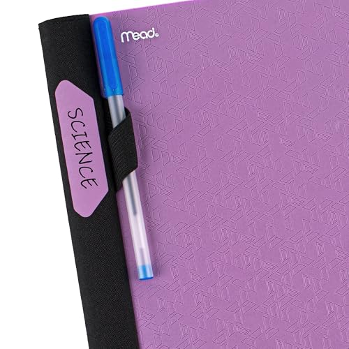 Five Star Advance Spiral Notebook + Study App, 3 Subject, College Ruled Paper, 8-1/2" x 11", 150 Sheets, Spiral Guard, Movable Tabbed Dividers, Amethyst Purple (820060G) (Pack of 6) - color: Amethyst Purple, size: Pack of 6