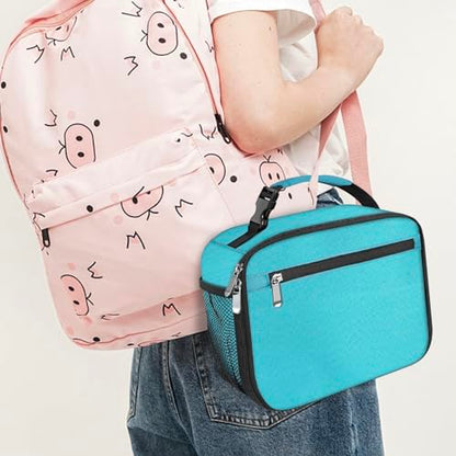 Kids Lunch Box for Boys Girls Lunch Bag Insulated Durable Lunchbox Children Lunch Tote Bag for School Light Blue - color: Light Blue