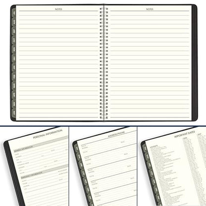 AT-A-GLANCE Planner 2026-2027 Weekly & Monthly Academic 12-Month July-June Quarter-Hourly Appointment Book, 8-1/4" x 11", Recycled, Black (70957G05)