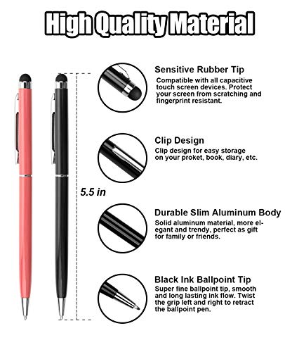 Stylus Pens anngrowy Stylus Pen for Touch Screens Capacitive Stylus Ballpoint Pen Stylus for ipad iphone 6/6s 6Plus 6s Plus 7/7s 8/8 Plus x Kindle Touch Samsung Galaxy S5 S6 S7 S8 Plus - color: 10 pack