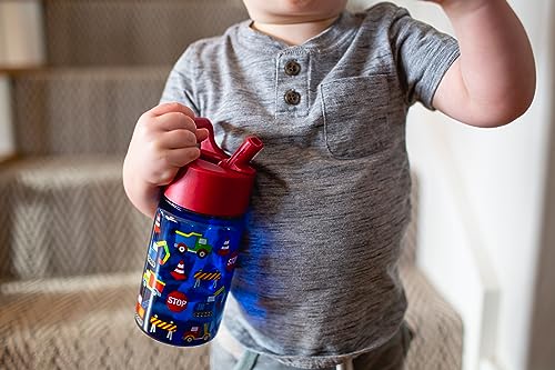 Simple Modern CoComelon Kids Water Bottle Plastic BPA-Free Tritan Cup with Leak Proof Straw Lid | Reusable and Durable for Toddlers, Boys | Summit Collection | 12oz, CoComelon Watermelon - color: CoComelon: Watermelon, style: Straw Lid | 12oz