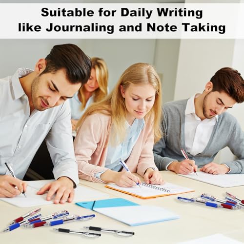 Sayglossy 200 Pack Red Gel Ink Pens Bulk, 1.0mm Retractable Click Point Ballpoint Pens Smooth Writing with Comfortable Grip for Back to School Office Classroom Business Home Work Supplies - color: Red