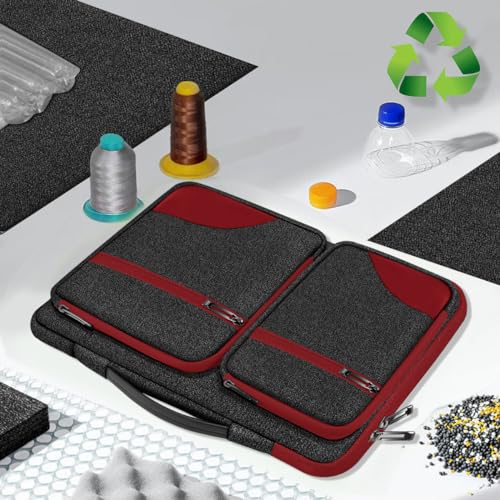 ZINZ 360 Protective Laptop Case 15" 15.6" 16" Sleeve, Water-Resistant Handbag with Straps Compatible with 16" MacBook Neo, MacBook Pro Air 16"/15", XPS 16" and Most 15" 15.6" 16" Notebooks,B01RD02 - color: B01rd02, size: 15"-16"