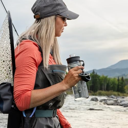 YETI Yonder Water Bottle with Yonder Tether Cap, Lightweight, Leakproof and BPA-Free - color: Seafoam, size: 25 Ounces