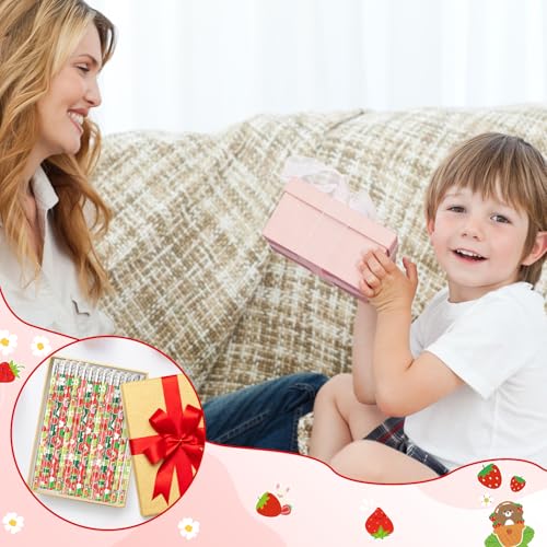 Xqumoi 60Pcs Strawberry Pencils with Eraser - Cute Fruit Theme #2 HB Pencils, School Classroom Student Rewards Back to School Office Supply Party Goodie Bag Fillers Stuffers Birthday Party Favors - style: Strawberry