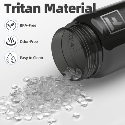 Fanhaw 32 oz Clear Water Bottle with Straw Lid - Tritan, BPA-Free, Lightweight, Wide Mouth, Leak-Proof, Perfect for Gym, Travel, School, Office, and Sports(Black) - color: Black
