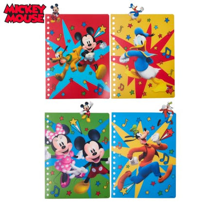Innovative Designs Disney Mickey Mouse Journal Notebook, Spiral Bound, 96 Lined Pages, 8 x 7 inches, Blue - style: Mickey Mouse - Blue