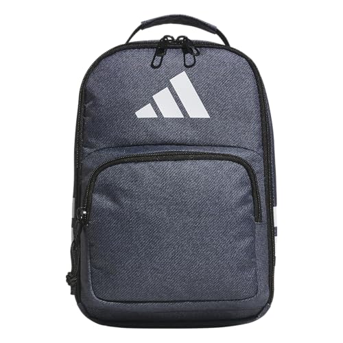 adidas Kids Santiago Lunch Bag – Insulated Cooler Lunchbox for Girls & Boys, 8L - color: Bow Print Pink Tint/Pink Tint/4