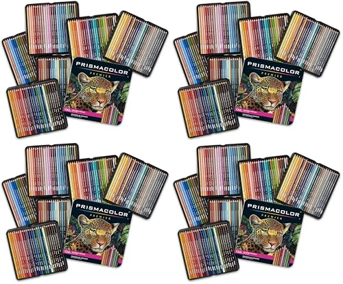 Prismacolor Premier Colored Pencils, Soft Core, Assorted Colors, Durable, Vibrant, Ultra-Smooth, Adult Coloring, Drawing, Sketching, Arts & Crafts, 132 Count (Pack of 4) - size: 132 Count (Pack of 4)