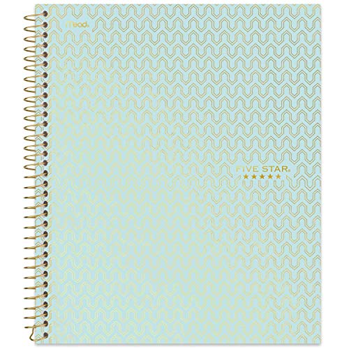Five Star Spiral Notebook + Study App, 1-Subject, College Ruled Paper, 11" x 8-1/2", 100 Sheets, Design Will Vary (06348)