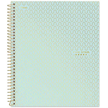 Five Star Spiral Notebook + Study App, 1-Subject, College Ruled Paper, 11" x 8-1/2", 100 Sheets, Design Will Vary (06348)
