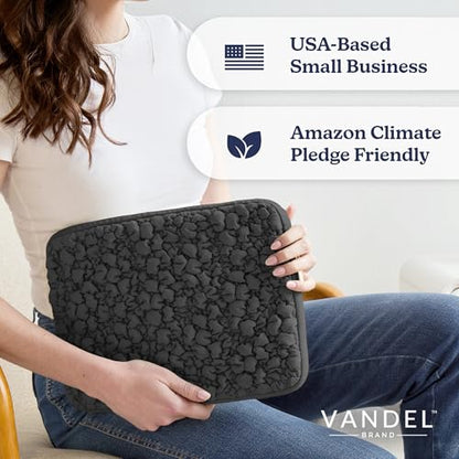 Vandel Puffy Laptop Sleeve Case, 13-14 inch Laptop Sleeve Bag Case 13.3 Inch, Compatible with MacBook Air/Pro 13/Pro 14/iPad Pro 12.9, HP Dell ASUS Computer Bag Cover, Black Scrunch - color: d. Black Scrunch
