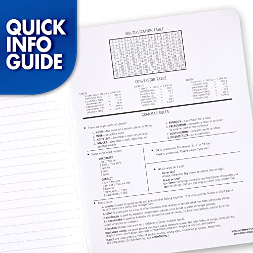 Mead Composition Notebook, 12 Pack, College Ruled Paper, 7-1/2" x 9-3/4", 100 Sheets per Comp Book, Black Marble (72938) - color: Black, size: Pack of 12