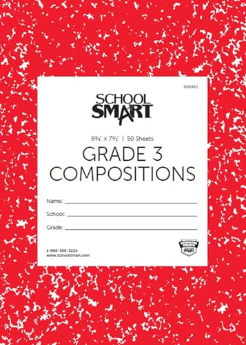 School Smart Skip-A-Line Composition Books - Grade 3, 50 sheets, Red - size: 50 Sheets/100 Pages - Grade 3