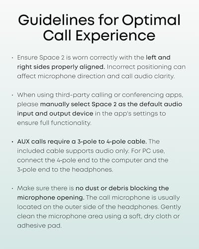 Soundcore Anker Space 2 Bluetooth 6.1 Over-Ear Headphones, Travel-Ready | Active Noise Cancelling, 50H Playtime, LDAC Hi-Res, Dual Connection, Clear Calls, Nap Mode, Wearing Detection, Fast Charging - color: Linen White