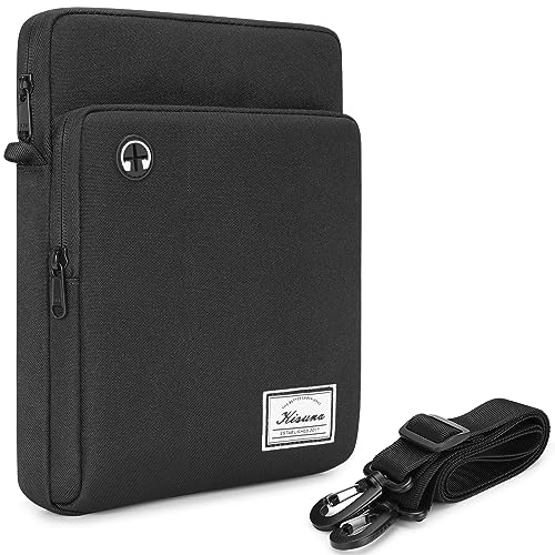 KIZUNA Tablet Sleeve Case 10 Inch Water Resistant Shoulder Messenger iPad Bag for 9.7" 10.5" 11" iPad Pro M2/10.9" iPad A14 Air 5/10.5" Surface Go 3/10.5" Samsung Galaxy Tab A S6/Huawei,Black - color: Black