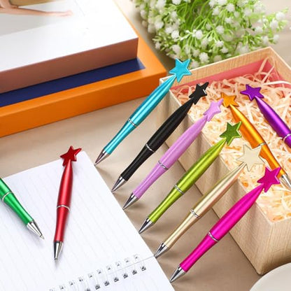 Yeaqee 48 Pcs Star Pens Bulk You're a Star Ballpoint Pen Gifts 12 Colors Retractable Back to School Black Ink for Teacher Appreciation Gifts Classroom Prizes Goodie Bag Stuffers Party Favors