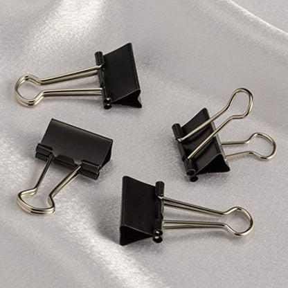 Officemate Medium Binder Clips, Black, 12 Count (Pack of 120) - color: Black, size: Medium (Pack of 10)
