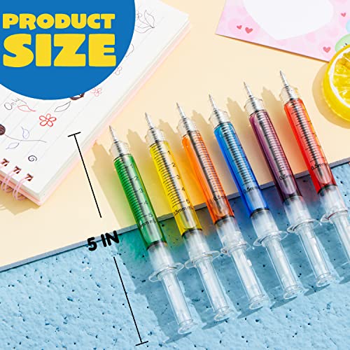 JOYIN 36pk Retractable- Syringe Pens Bulk Party Favors Fun Nurse Pens, Multi Color Novelty Nursing School Supplies, Classroom Goodie Bags Party Favors