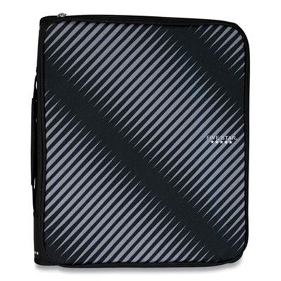 Five Star Zipper Binder, 2 Inch 3-Ring Binder with Round Rings, 5-Tab Expanding File, 380 Sheet Capacity, Black (72536) - color: Black, size: 2 Inch Zipper Binder
