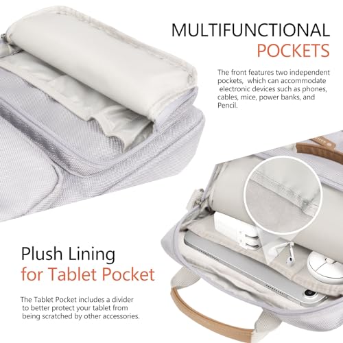 10-13 Inch Tablet Sleeve Bag, Ipad Bag for 13 In/11 in New iPad Pro M4 & 13 in Air M2 2024,iPad Pro 12.9 M2&M1,Ipad 10.9,Galaxy Tab S8+/S9+ 12.4,with Removable Shoulder Strap(Silver) - color: Silver, size: 10-13 Inch