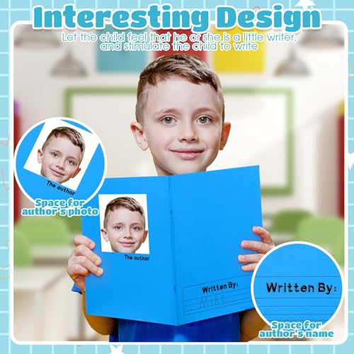 Henoyso 12 Pcs Primary Composition Notebooks k-2 for Kids, 120 Pages Draw and Write Journal Bulk for Kindergarten Classroom Preschool Teachers, Back to School Supplies (Red,Green,Blue,Purple) - color: Red, Green, Blue, Purple