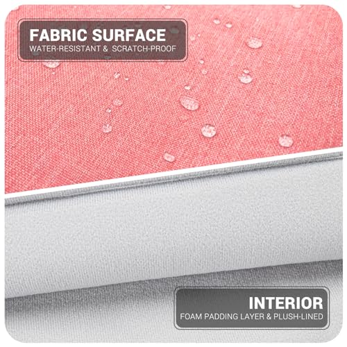 14-15 Inch Laptop Sleeve Bag Carrying Case Protective Computer Cover with Handle Shoulder Strap Compatible with 15 inch MacBook Air M5 M4 M3 M2 Acer ASUS HP Surface Dell Chromebook, Pink - color: Pink, size: 14"-15"