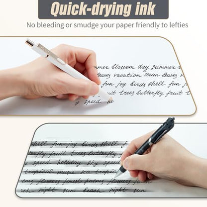 Aesthetic Gel Pens Set, 6PCS 0.7mm Quick Dry Black Ink Pens, Smooth Writing Retractable Journaling Pens, Cute Office School Supplies for Women, Nurses, Teachers & Students - color: Classic - 6 pcs