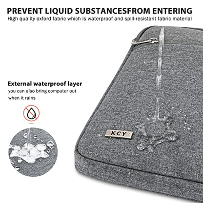 KCY Laptop Sleeve 11.6 Inch, Waterproof Slim Laptop Case Bag with Handle Compatible with Surface Pro 7/8/9/11/12, MacBook Air 11/12, 11-12 Inch Chromebook, Grey - color: Grey, size: 11-12.6 Inch(32x23x2.5cm)