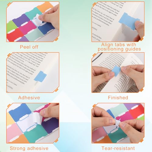 20 Sheets/240 Pieces Sticky Index Tabs, Double Sided Book Page Markers Tabs Blank Monthly Tabs Writable Sticky Notes Flags Self Adhesive Planner Stickers for Labeling (Rainbow Blank)