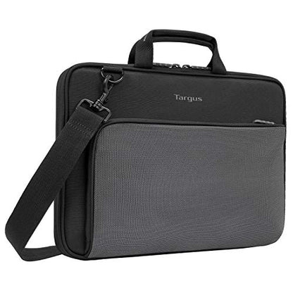 Targus Work-In Plus Case with Slim Profile, Soft Touch Interior, Large Front Pocket Pouch, Protective Sleeve fits 13-14-Inch Laptop Chromebook, Black (TED015GL) - size: 14 inch, style: Plus Case