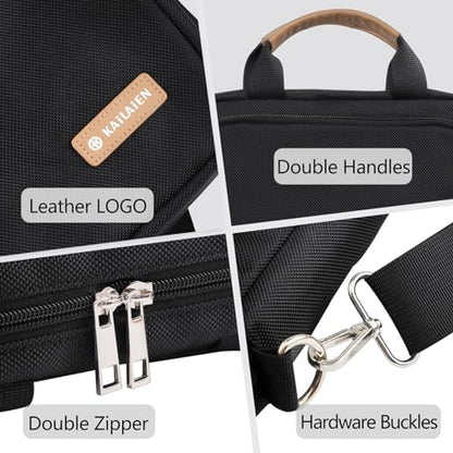 13.3-14 Inch Laptop Sleeve Bag, Laptop Bag for 14'' MacBook Pro M4 2024,14'' MacBook Pro M3&M2&M1 2023/2021, 13.6/13'' New MacBook Air M3/M2 2024/2022,Tab S8 Ultra 14.6",with Shoulder Strap(Black) - color: Black, size: 13.3-14 Inch