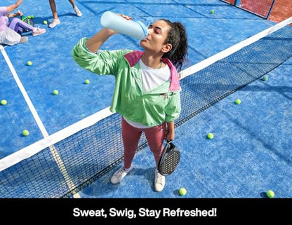 POWCAN 26 oz Insulated Water Bottle: Straw and Spout Lid, Glow-in-the-Dark | Leak-proof, Keep Cold 24H, Cupholder Friendly, BPA-Free, Stainless Steel Water Bottle for Gift, Hiking, Trip (Gilded Flutter) - color: Gilded Flutter (Luminous), size: 26 Ounces