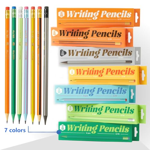#2 HB Pencils, 84 Count Pre-sharpened Number 2 Pencil, Yellow