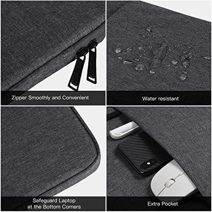15.6 16 inch Laptop Case Sleeve for Dell 15 Laptop/16 Plus/Inspiron, Aspire Go 15/ Chromebook, Lenovo ideaPad/Yoga, Samsung Galaxy 16 Protective Carrying Computer Bag, Space Grey - color: Space Grey, size: 15.6 -16 Inch