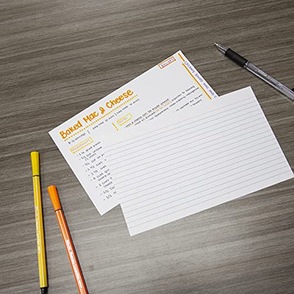 BAZIC Ruled Index Cards Book 3" X 5" 100 Count, Spiral Bound Memo, White Flashcards, Ruled Lined Card for Learning Memory Reminder (50/Pack), 2-Packs