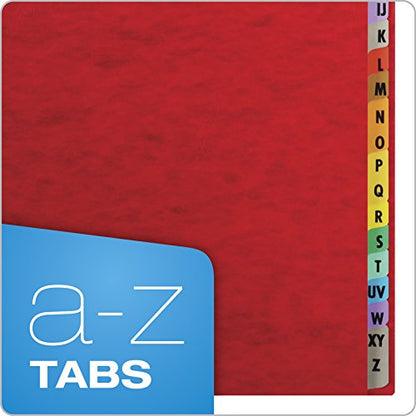 Pendaflex Expanding Desk File, Alphabetic (A–Z), Letter Size, Red, Each (11017) - color: Red, style: A-Z