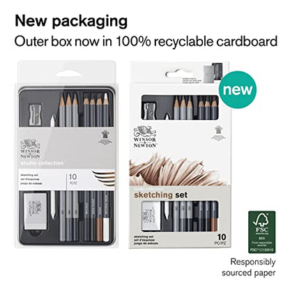 Winsor & Newton Studio Collection 아티스트 연필, 스케치 연필, 10개 세트 - style: 스케치 연필 10개