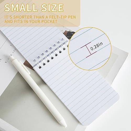 QiCheng 6pcs Pocket Notebook Mini Notepad Small Spiral Notebooks 3X5Inch | functionality PortabilityPortability convenience - size: 6-black