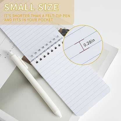 QiCheng 6pacs Pocket Notebook Mini Notepad Small Spiral Notebooks 3X5Inch | functionality PortabilityPortability convenience - size: 6-2