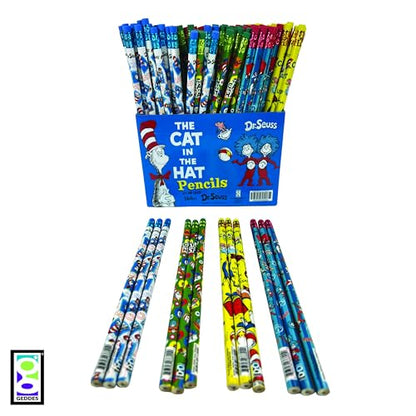 Raymond Geddes Dr. Seuss Cat in the Hat #2 Pencils (Pack of 144)