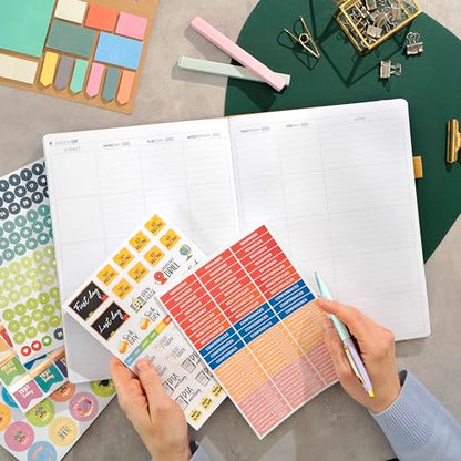 Clever Fox Teacher Planner, School & Homeschool Book, A4 Size Amber Yellow | Undated, 8.5x11, lay-flat binding, heavy-duty hardcover, teacher lesson weekly & daily planner, homeschool supplies - color: Amber Yellow, size: A4 (8.5" x 11")