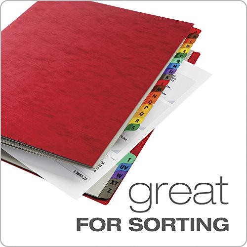 Pendaflex Expanding Desk File, Alphabetic (A–Z), Letter Size, Red, Each (11017) - color: Red, style: A-Z