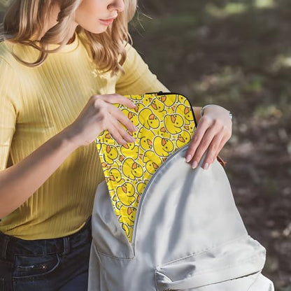 SLENDER Cute Laptop Sleeve - 13 inch DAZZLING YELLOW Duck Design Tablet Bag - Waterproof WOMEN'S/MEN'S Laptop Accessories - color: Cartoon Yellow Duck