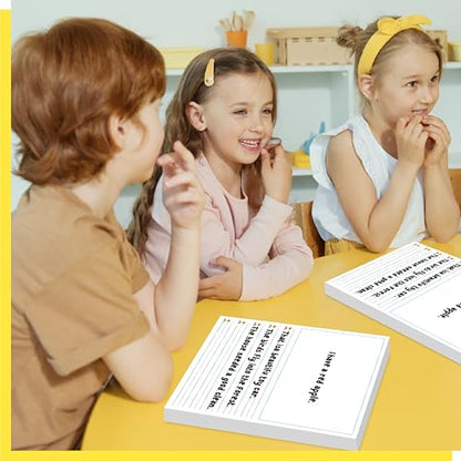 100 Sheets Ruled Writing Paper, Double-Sided Printing 1” Line Spacing with Blank Area Handwriting Writing Paper with Dotted Lines Practice Paper for Kindergarten Toddlers Kids (8” x 10.6”) - size: 8” x 10.6” 100 Sheets, style: Story Paper（vertical version