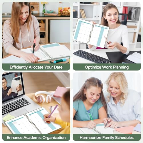 Monthly Planner 2026-2027, 2 Year Calendar 2026-2027 (Jan 2026 - Dec 2027), 7" x 10", 26-27 Monthly Calendar Planner, 24-Month Planning Book for Home School Office Supplies - color: O-Green