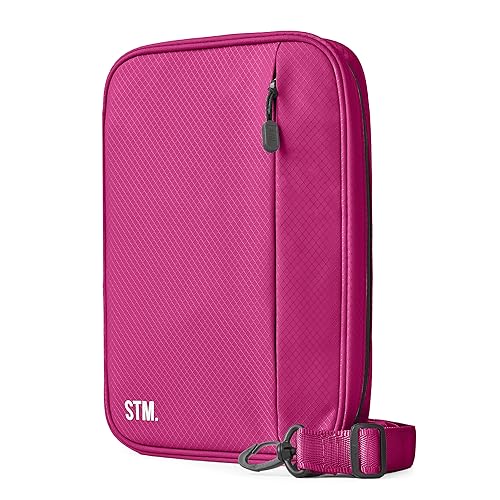 Scribbles That Matter - B5 Pencil Case Pouch + Journal Organizer - Large capacity Kawaii Pencil Pouch, Pen Case, Marker Case, Journal Pouch Zippered Pocket Adjustable Shoulder Strap (8.5 x 12.5) - color: Burgundy, size: B5 (V2)